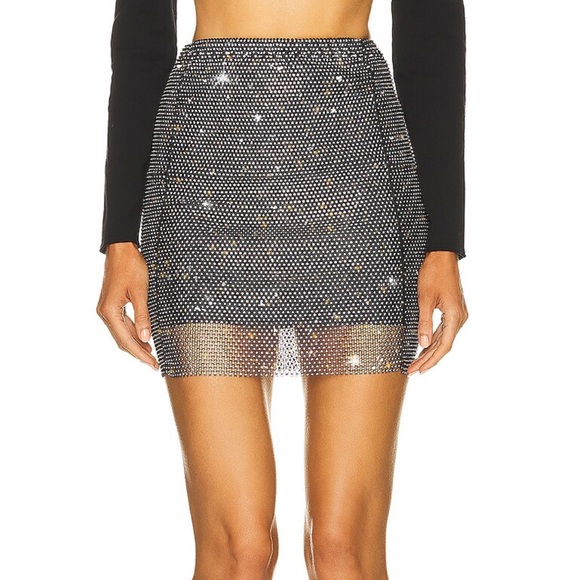 NWT Santa Brands crystal embellished mini skirt - Picture 3 of 6